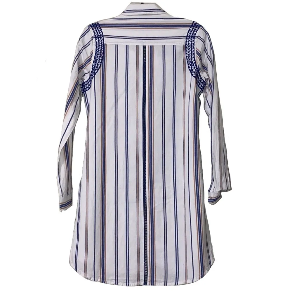 Jachs Girlfriend Striped buttondown highlow tunic - Image 2