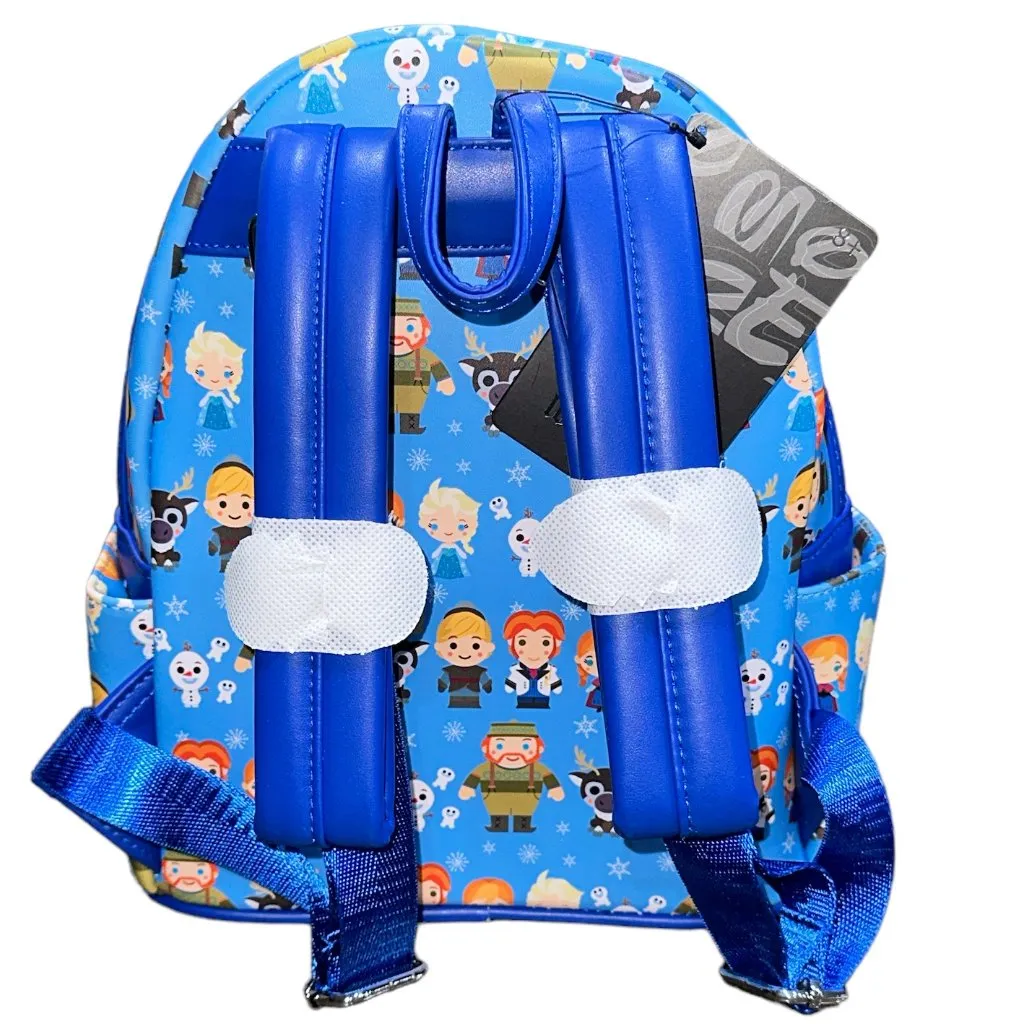Disney Frozen Chibi Loungefly Mini Backpack Front Zippered Pouch NEW WITH TAGS - Image 2