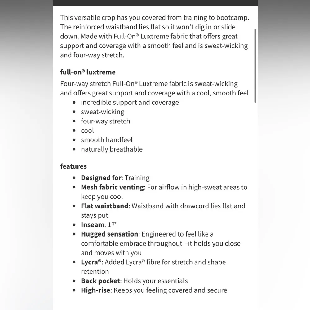 Lululemon Train Times Crop Legging- NWT - Image 5