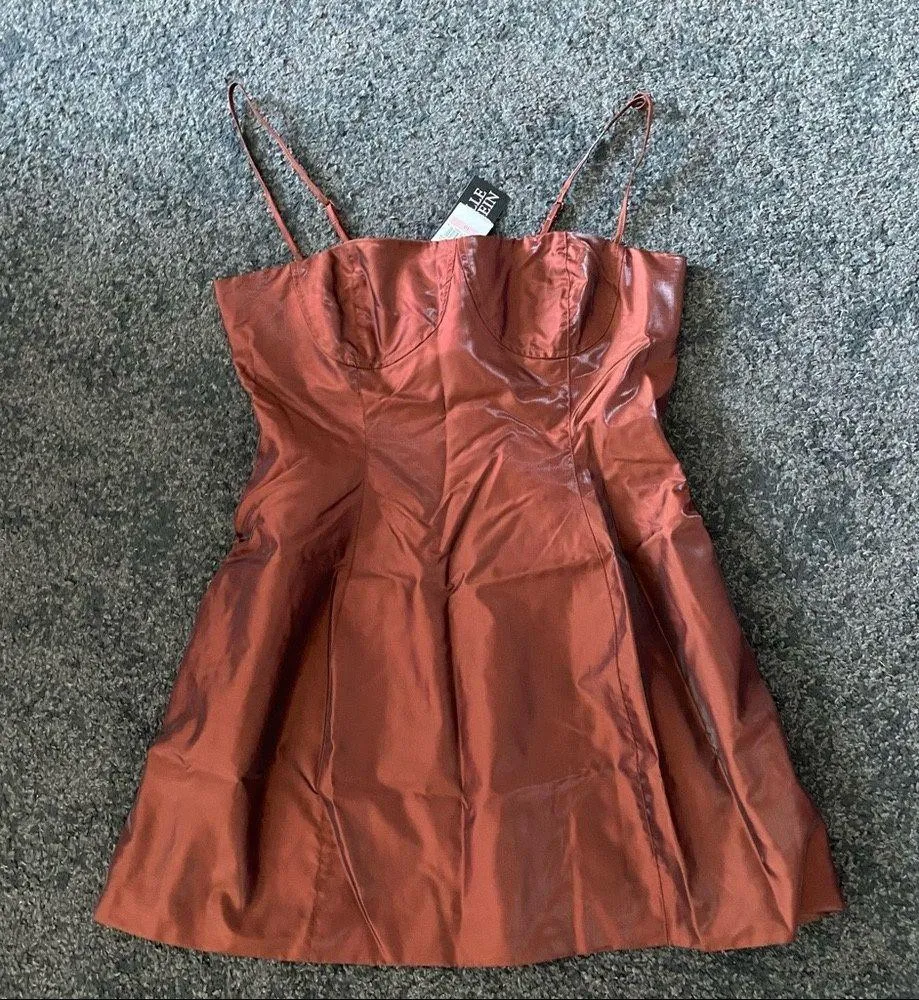 Danielle Bernstein  spaghetti strap mini dress with pockets - Image 3