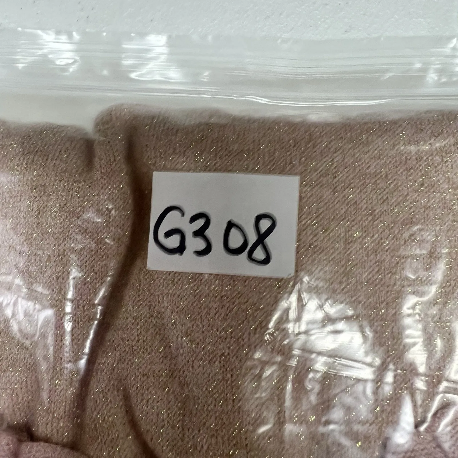 TALBOTS Plus 3X Sparkle Knit Ruffle Mock Neck Sweater Balloon Sleeve Blush Pink - Image 12