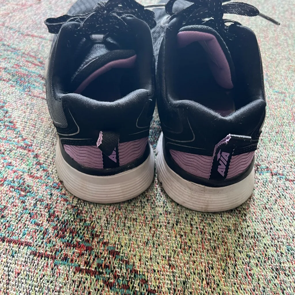 Avia Black and Purple Athletic Shoes Lightweight Design SZ 7.5 Sneakers Lace Up - Image 5