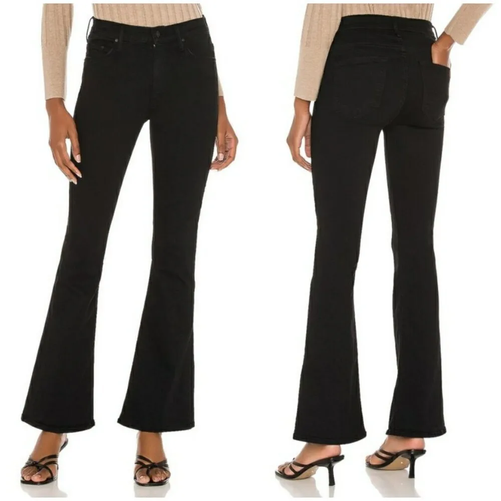 💕MOTHER💕 The Weekender Jeans ~ Not Guilty Black 33 Flare Leg - Image 9