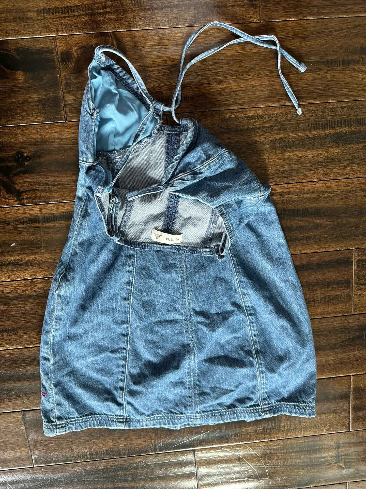 Hollister Denim Cherry Dress - Image 6