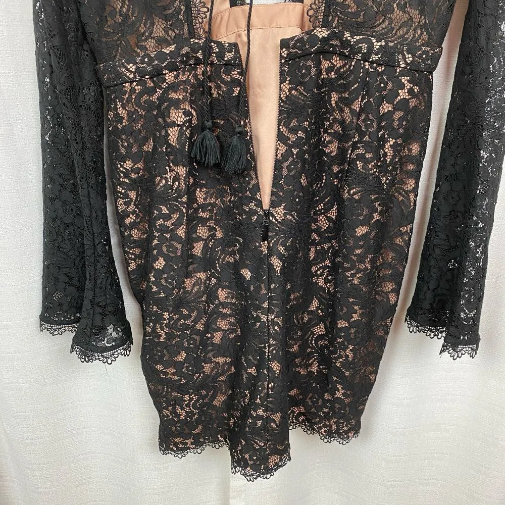 The Jetset Diaries Black Lace Zodiac Mini Dress Sz.M NWT - Image 15