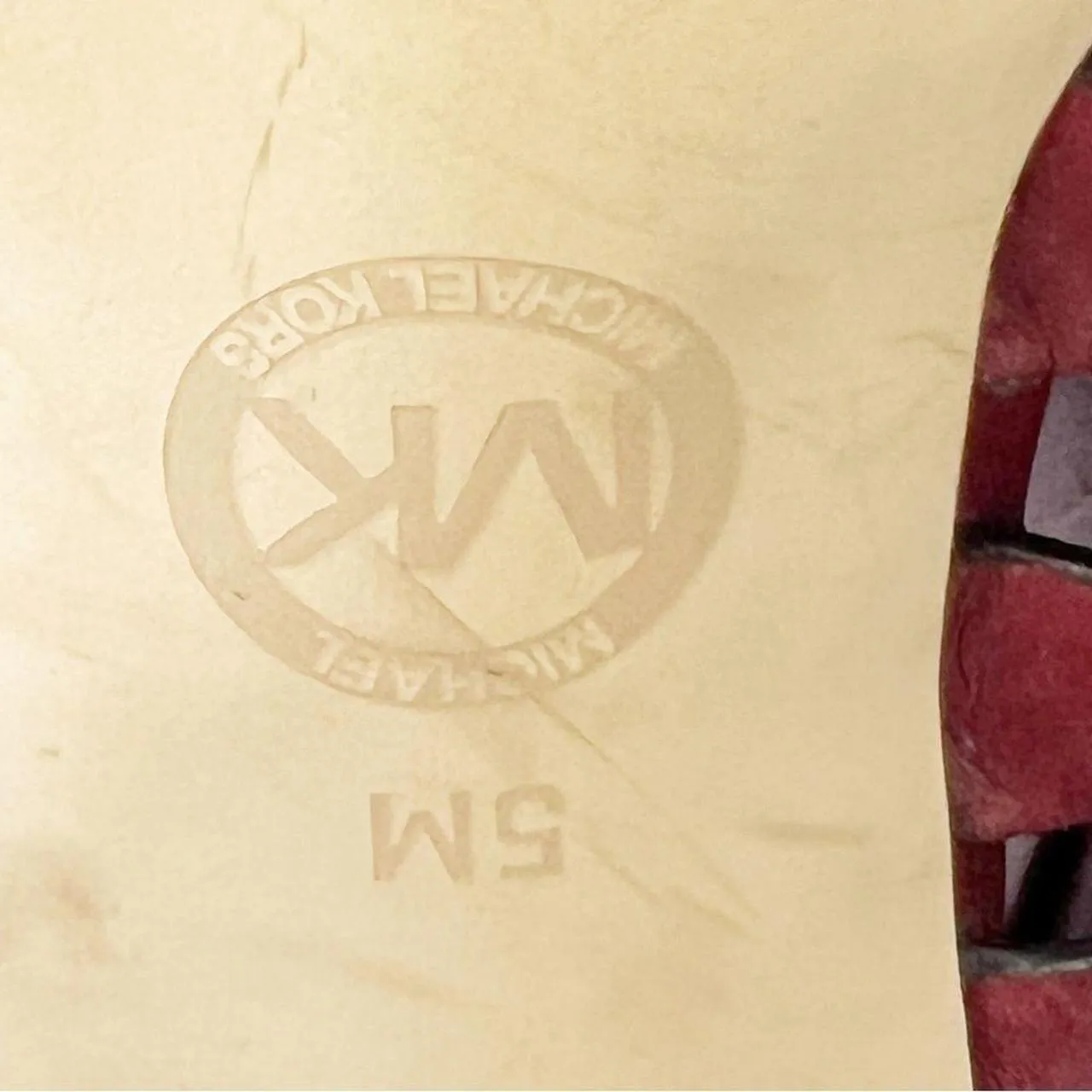 MICHAEL Michael Kors Black And Wine Colored Leather Stiletto Heels - Image 4