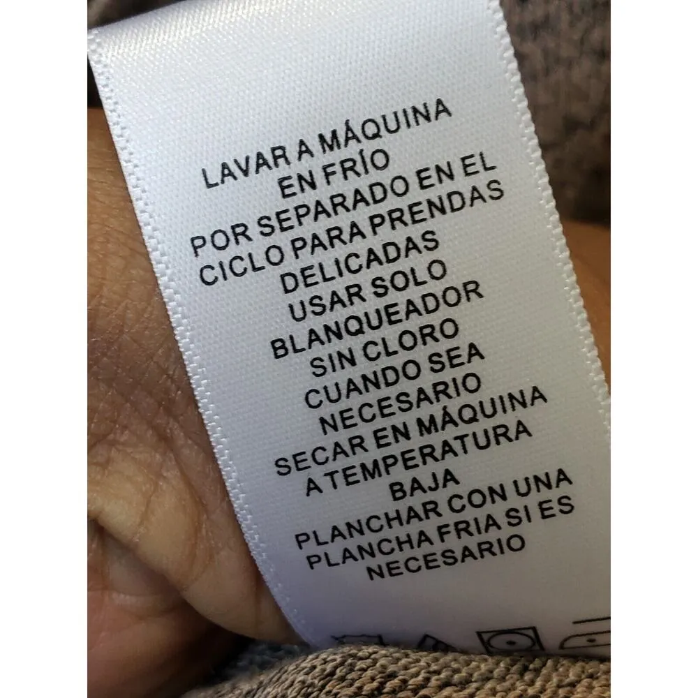 Olivia Sky Women's Brown Rayon Asymmetrical Open Wrap Sleeveless Blouse Large - Image 9