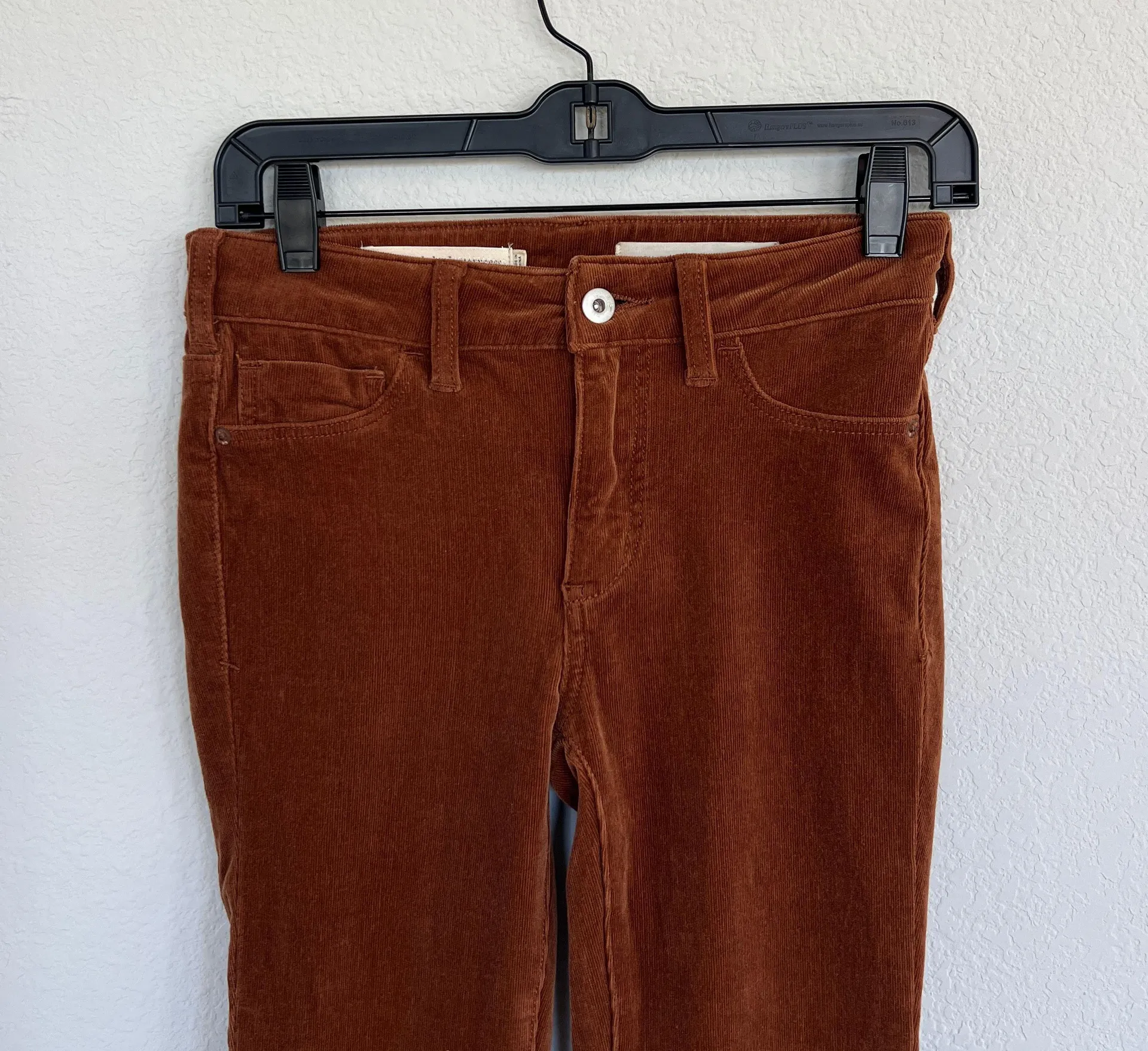 Pilcro & The Letterpress Brown High Rise Corduroy Skinny Pants Size 25 - Image 4