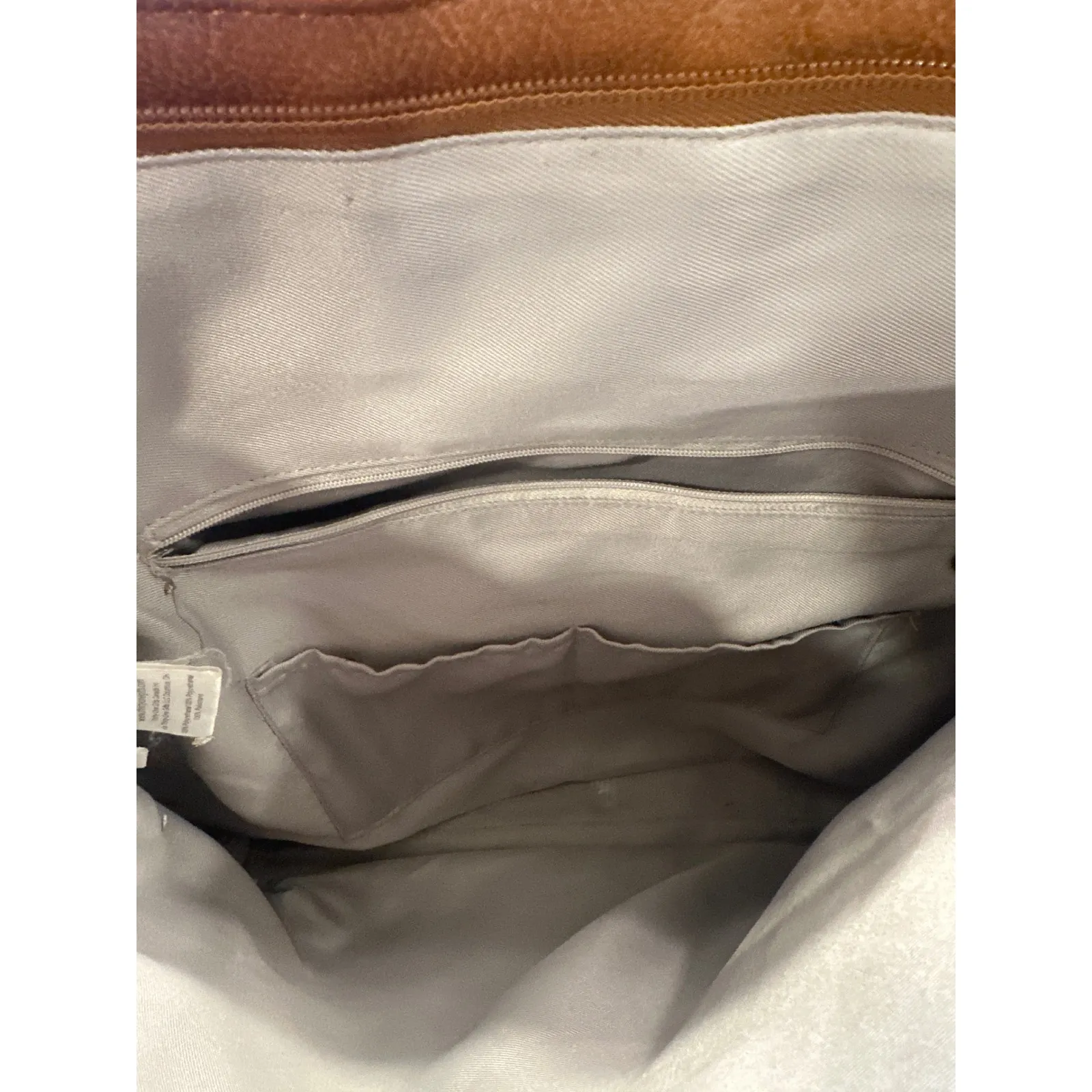 Thirty One Tan Faux Leather Convertible Backpack Purse Chic Everyday Bag - Image 8