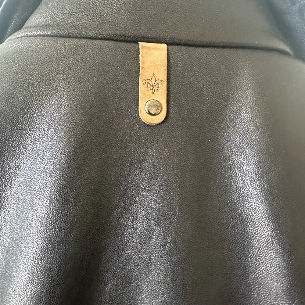 Mackage Safira Black Washed Lambskin Leather Motor Jacket Size XS - Image 5