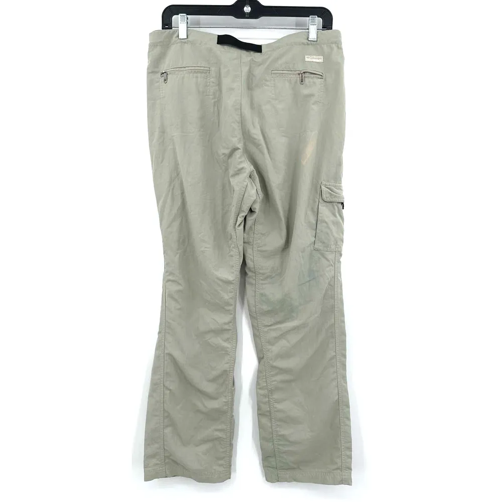 Columbia GRT size 12 khaki color cargo style pants with built in belt zip pocket - Image 2