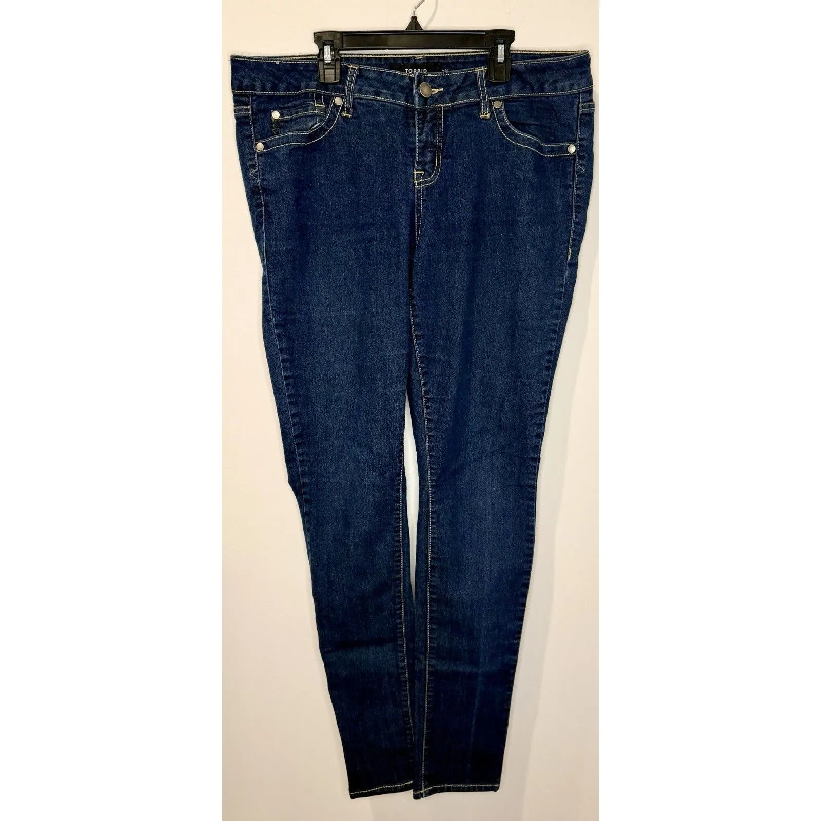 Torrid Classic Skinny Jeans Stretch Dark Wash Size 14T EUC!! - Image 2