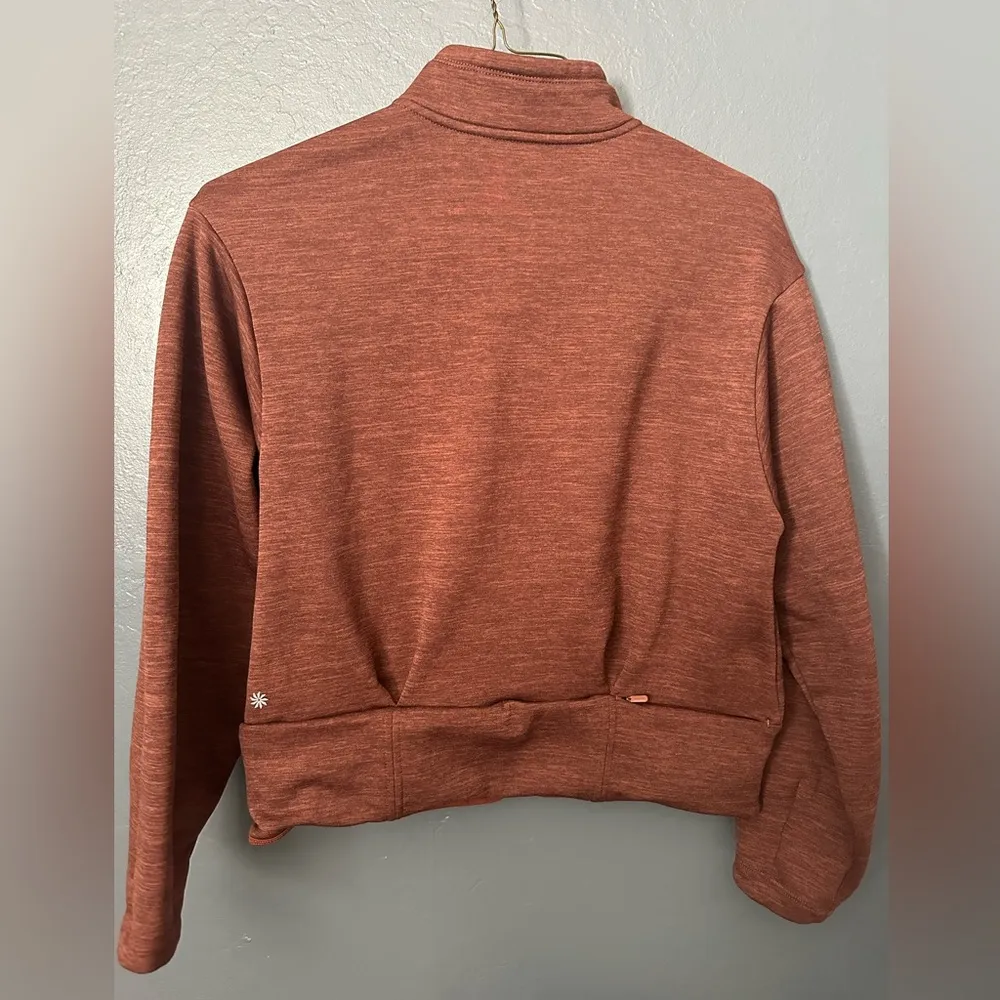 Athleta Brown Quarter-Zip Sweatshirt - Image 3