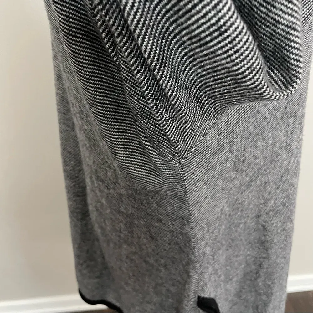 Vintage Pashoot Tunic Sweater Striped Lightweight Pockets Lagenlook Black White Size M - Image 8