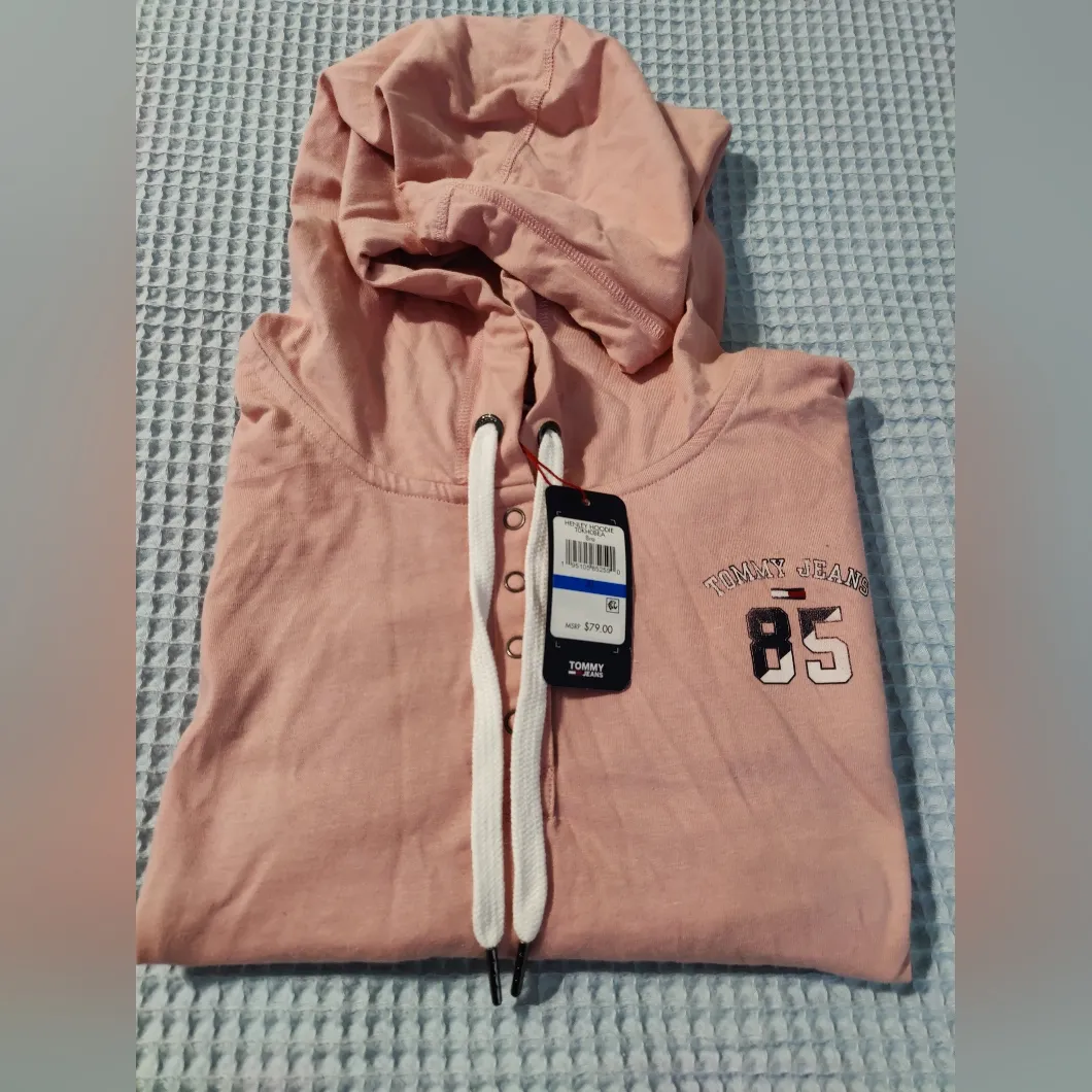 Ladies Tommy Hilfiger Henley Hoodie - Image 4