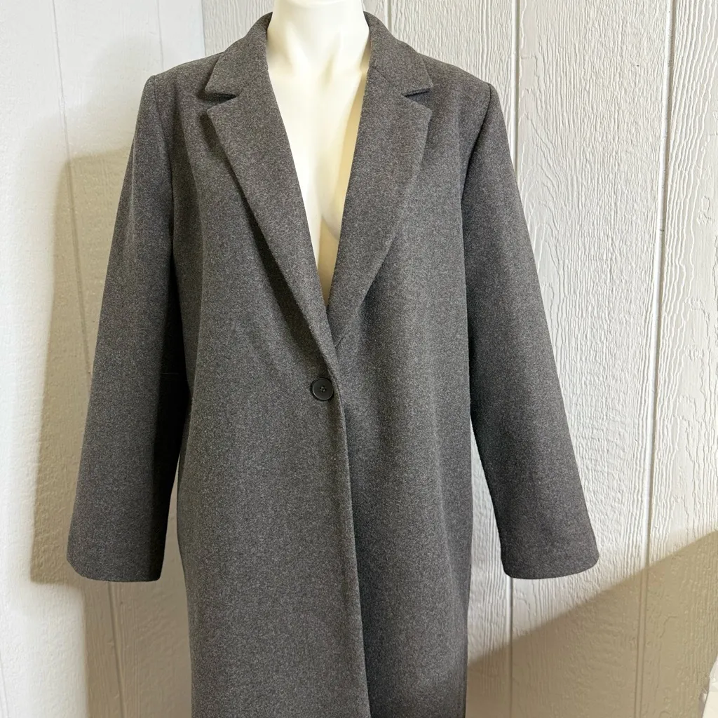 Zara Charcoal Trench Coat for Women - Image 4