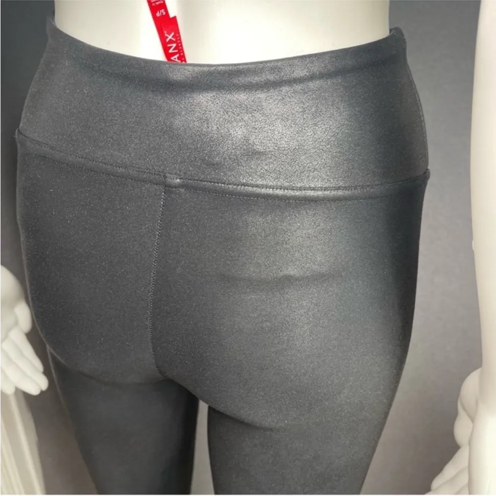 Spanx women’s black faux leather high waist leggings pants size small VIRAL - Image 6