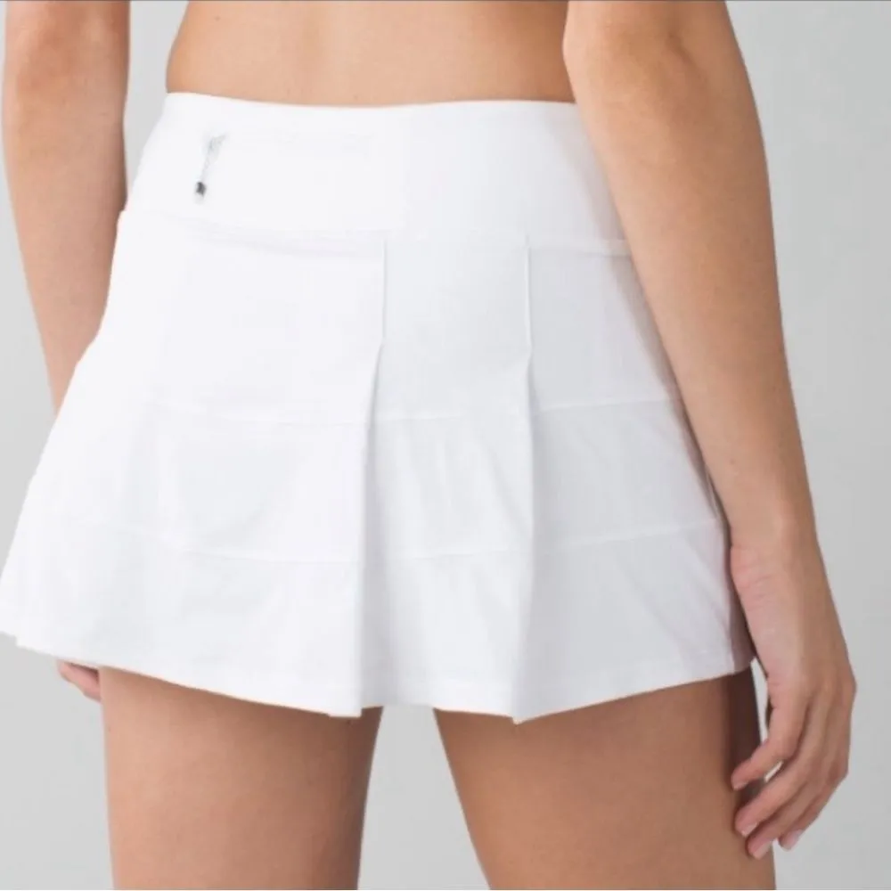 Lululemon  pace rival skirt size 8 in white‎ - Image 2