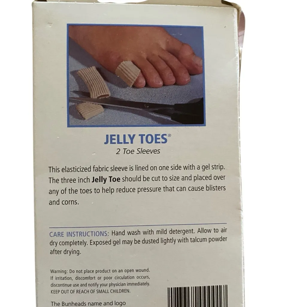 Bunheads Jelly Toes Soft Fabric Bands w/ comforting gel strips & spacers ballet Tan Size undefined - Image 6
