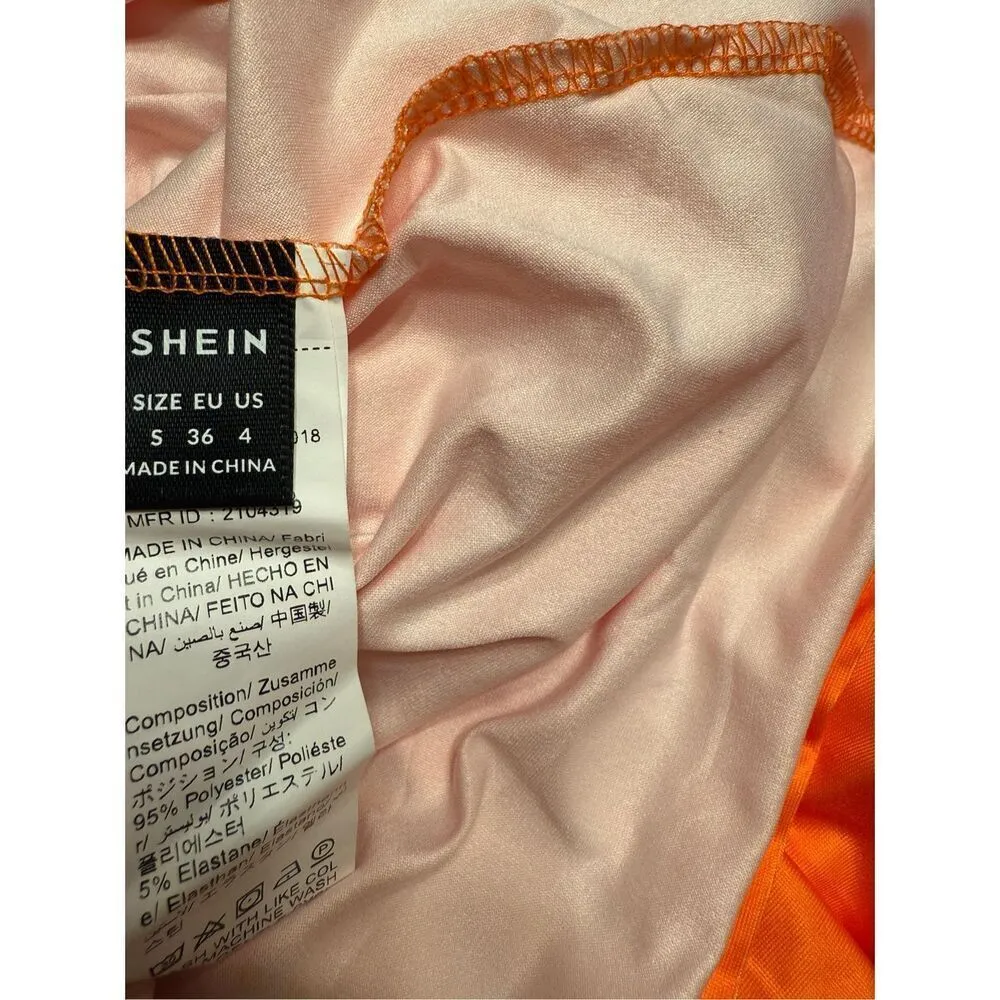 Orange ombre stretch maxi dress size small - Image 4