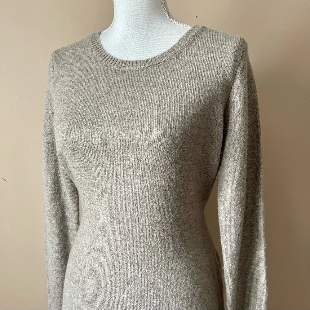 RACHEL ZOE | Taupe Wool Blend Sweater Dress Sz M - Image 4