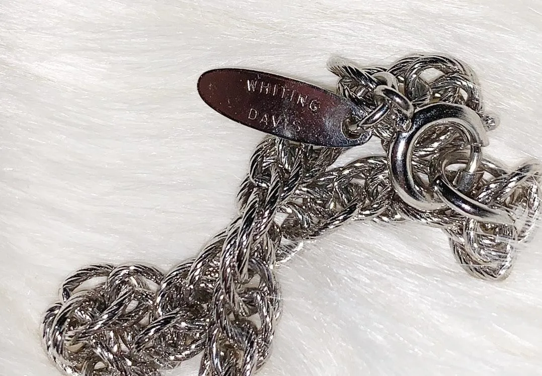 Whiting & Davis | Vintage Silver Tone Nacklace - Image 5