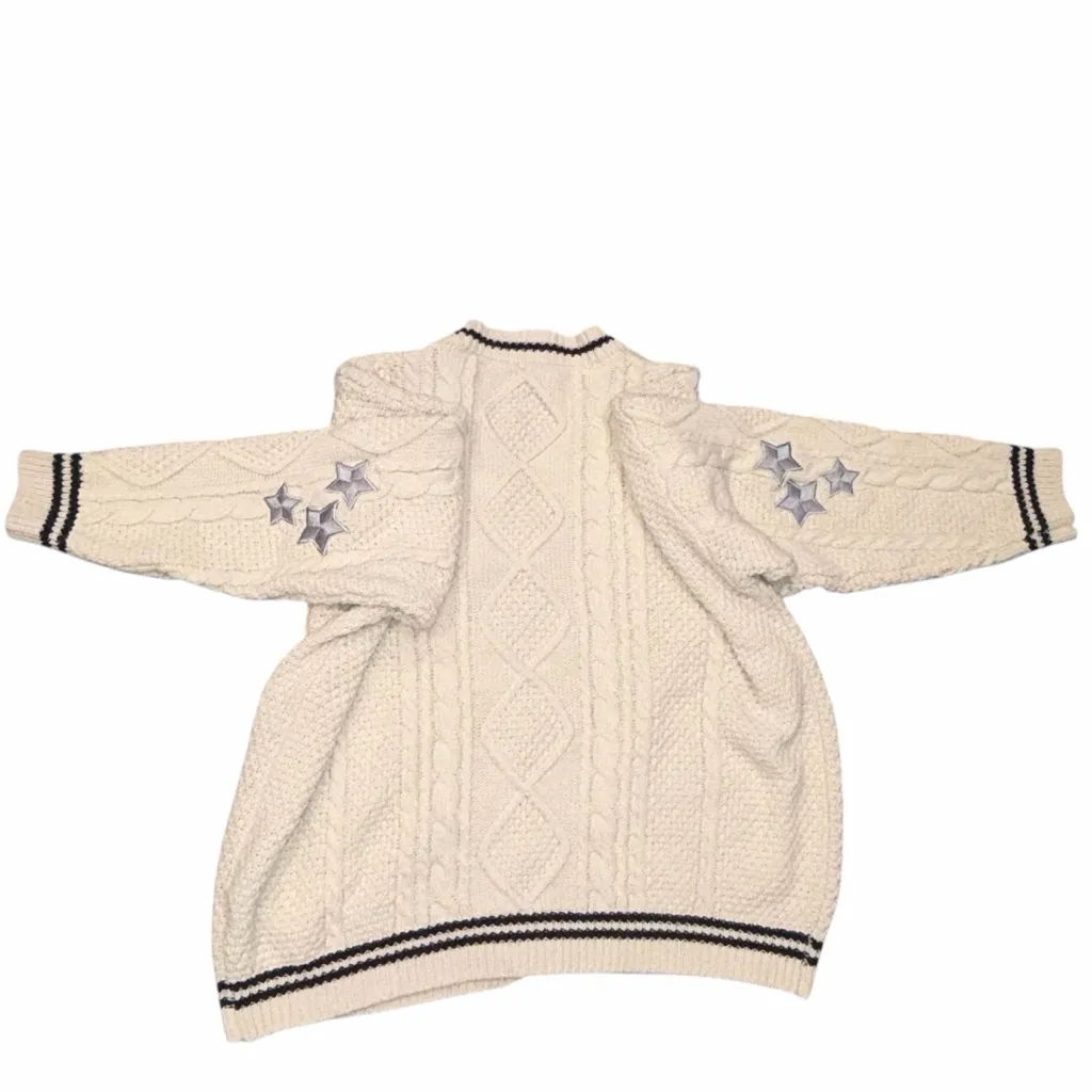 Taylor Swift Official Folklore Album Oversized Cardigan Sweater size XL 2 XL - Image 7