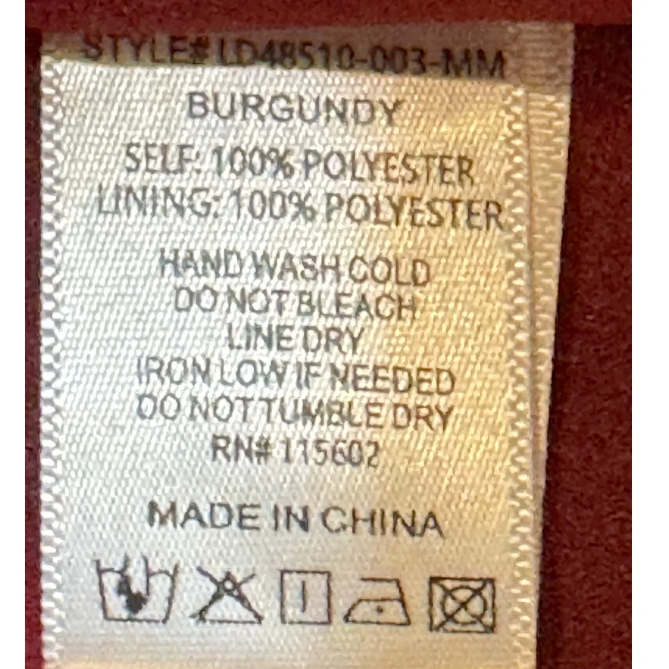 Mila Mae Dress XL Burnout Red Maxi Ruffle Hem Flutter Sleeve Split Neck - Image 10