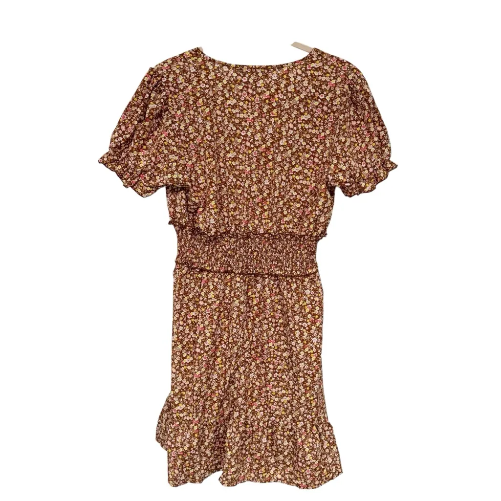 CHARLOTTE RUSSE SMOCK MICRO FLORAL DRESS SZ L NWT - Image 2