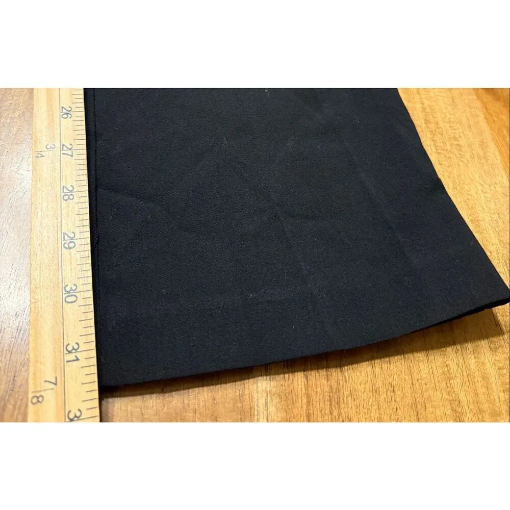 BCX Black Dress Pants Juniors Size 11 Waist Slimming Trousers Classic Hidden Fly - Image 7