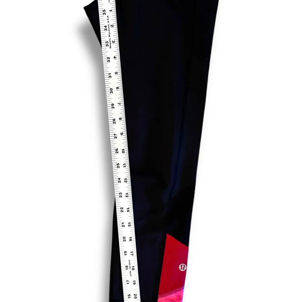 Lululemon Pace Rival 22” Crop Legging Size 4 Black Side Pockets Women’s - Image 6