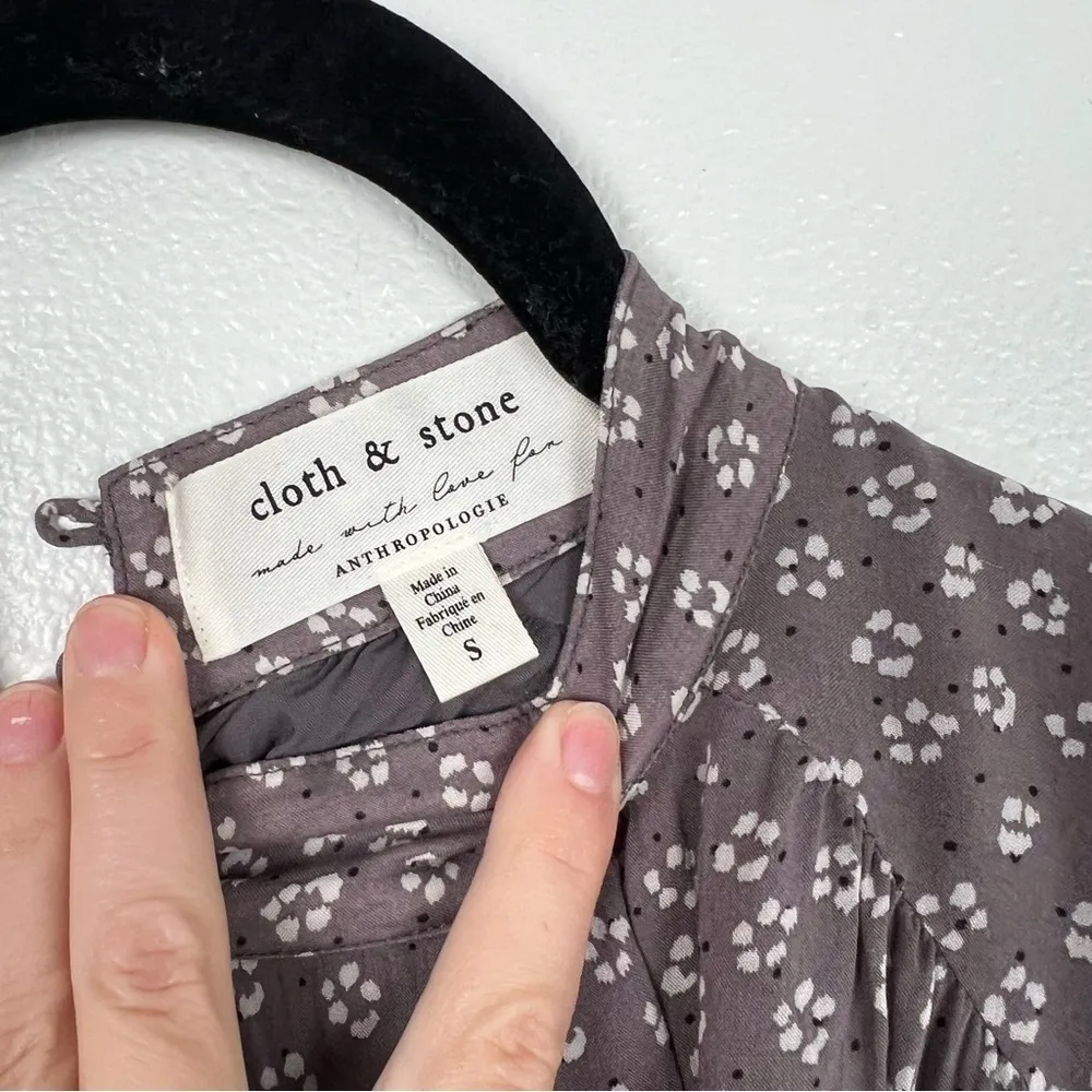 Anthropologie Cloth & Stone Liana Mock Neck Floral Tank Sz S‎ - Image 4