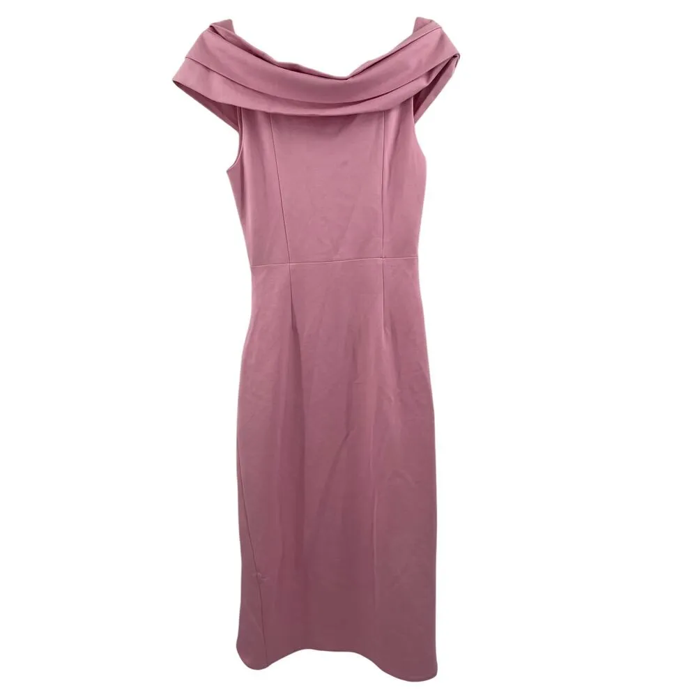 ELLIATT Dress Size Small Eventide Off Shoulder Midi Pink NWT Wedding Evening - Image 6