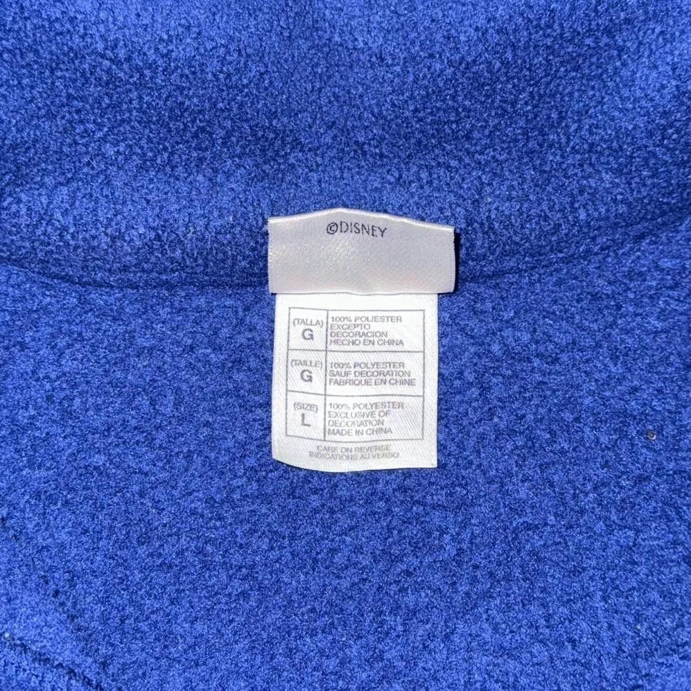 VTG 90s Disney Store Fleece Jacket Large Snow White Seven Dwarfs Embroidered - Image 6