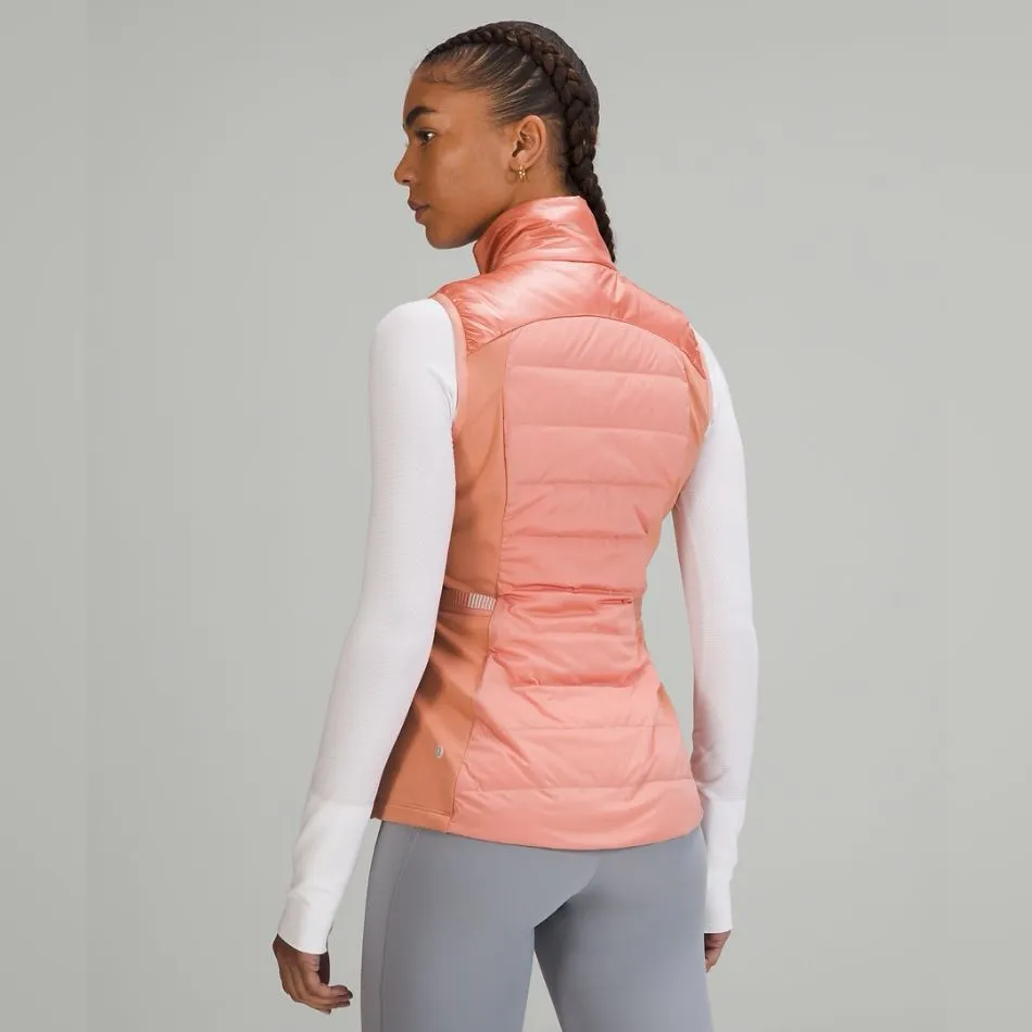 Lululemon Down For It All Vest Shine Pink Savannah Peach 8 Goose Down Puffer Run - Image 2