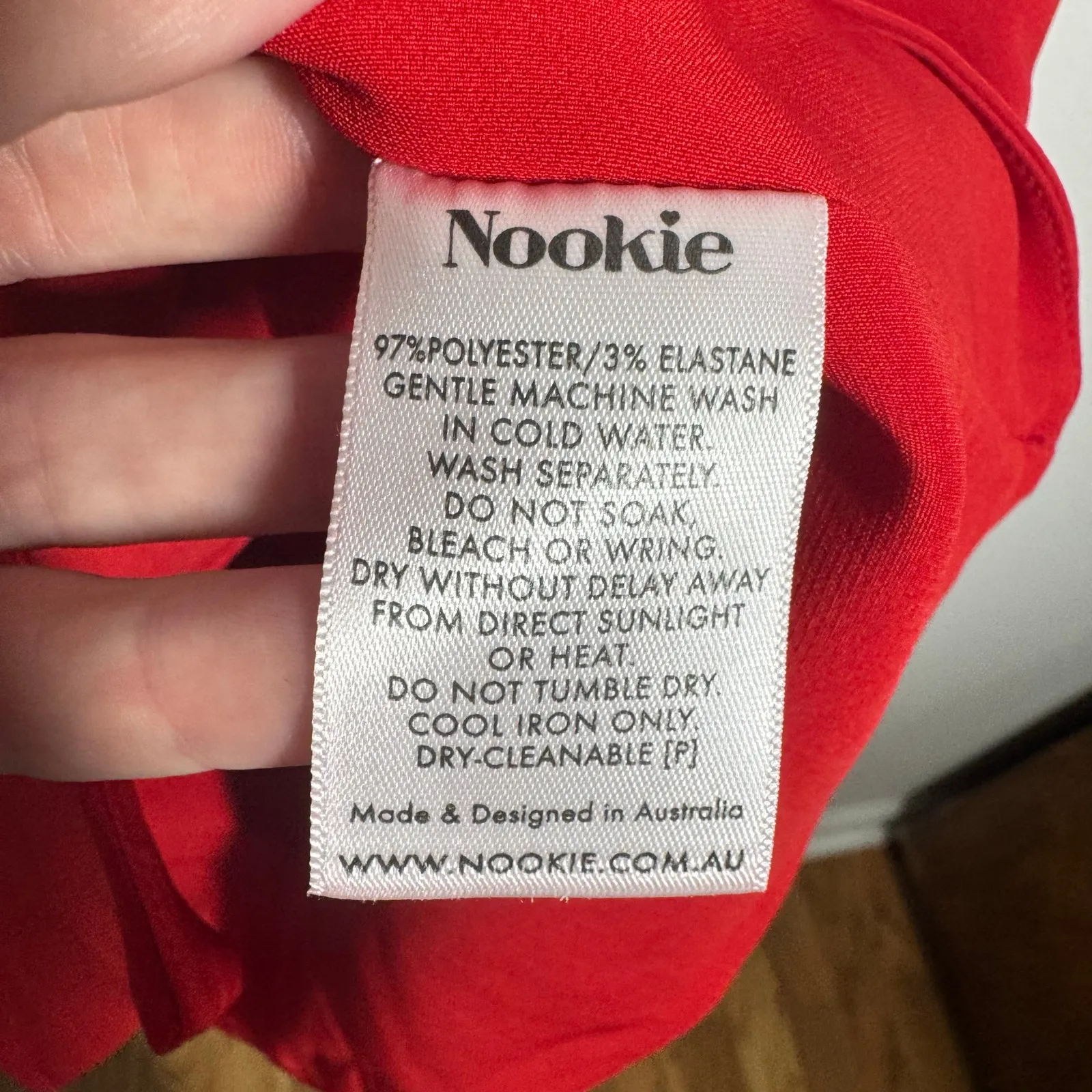 NOOKIE Dress Women M In Red Flame The Billie Mini Going Out Party Cocktail NWT - Image 6