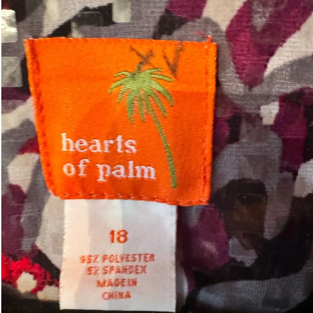 Hearts of palm sequin overlay boxy jacket 18 art to wear unique statement Red - Image 5