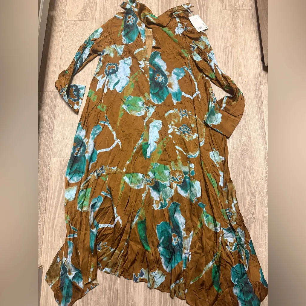 NWT COS ASYMMETRIC PRINTED MIDI DRESS 12 - Image 3