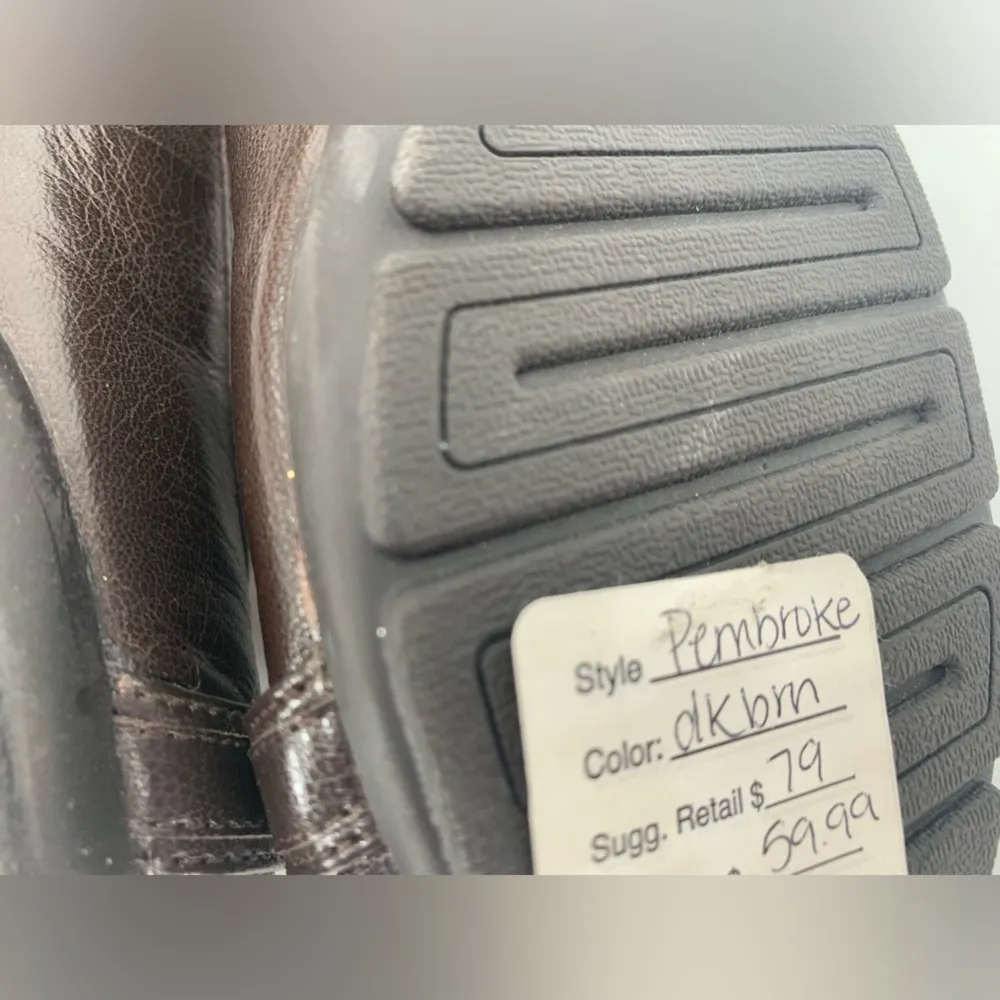 Easy Spirit Brown Buckle Flats Size 8 - Image 8