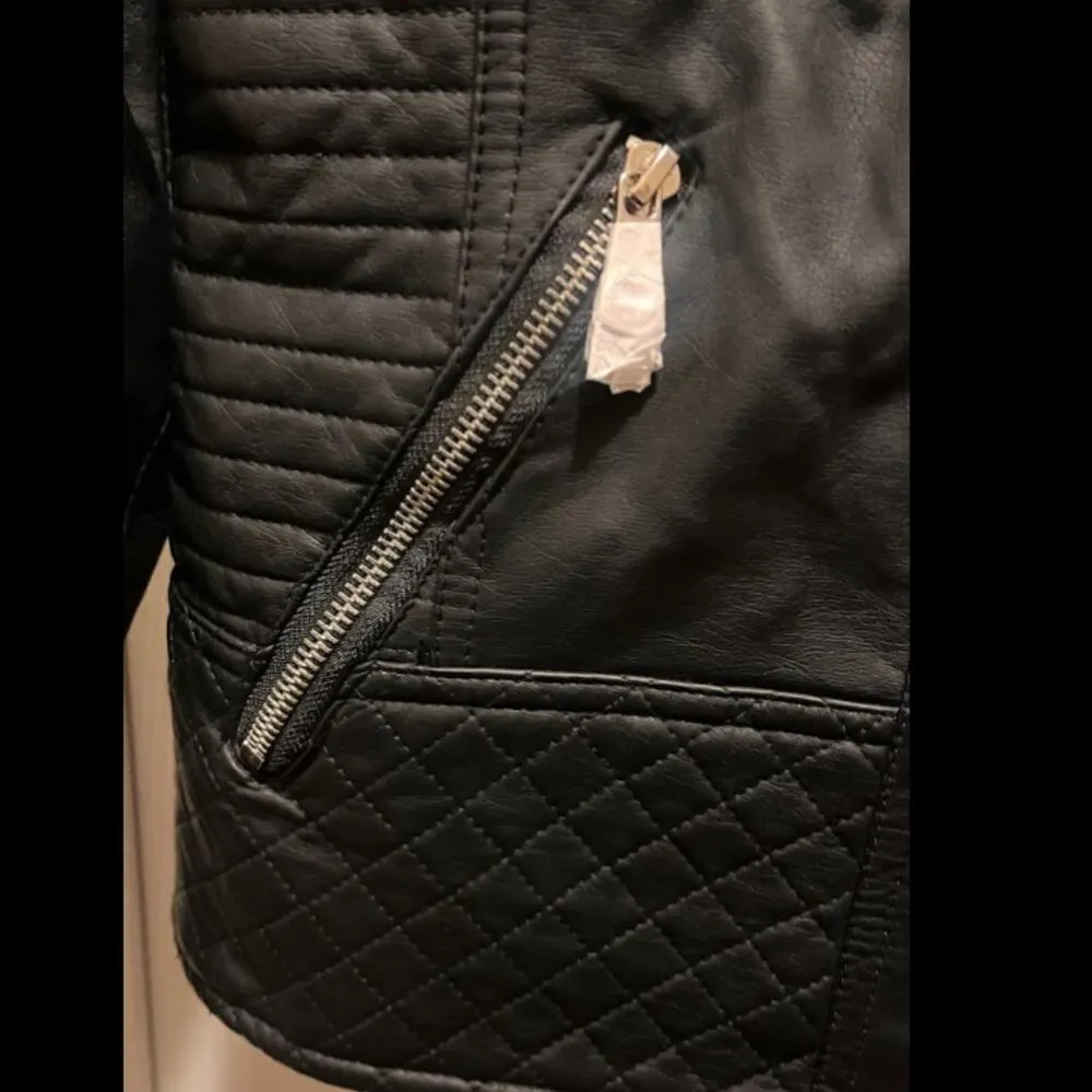 Ymi Faux-Leather Jacket Size L NWT - Image 6