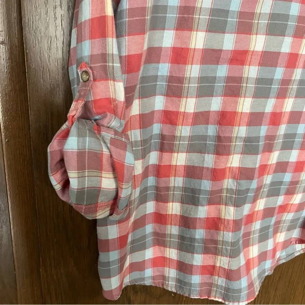 Jachs Girlfriend Bea Pearl Snap Plaid Shirt - Image 4