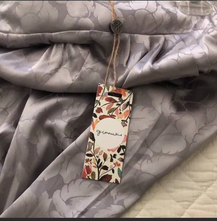 Gimmicks by  Silver Satin Pants Sz Small NWT - Image 5