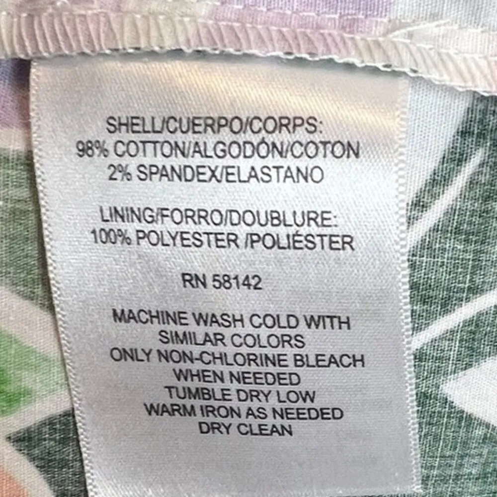 Maggy London Floral Midi Dress Ruffle Sleeve V-Neck Multicolor Empire Waist, 2 - Image 11