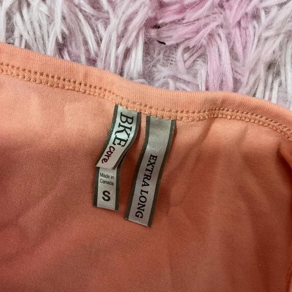 BKE Core Extra Long Peach V-Neck Spaghetti Strap Cami Tank‎ Top - Image 2