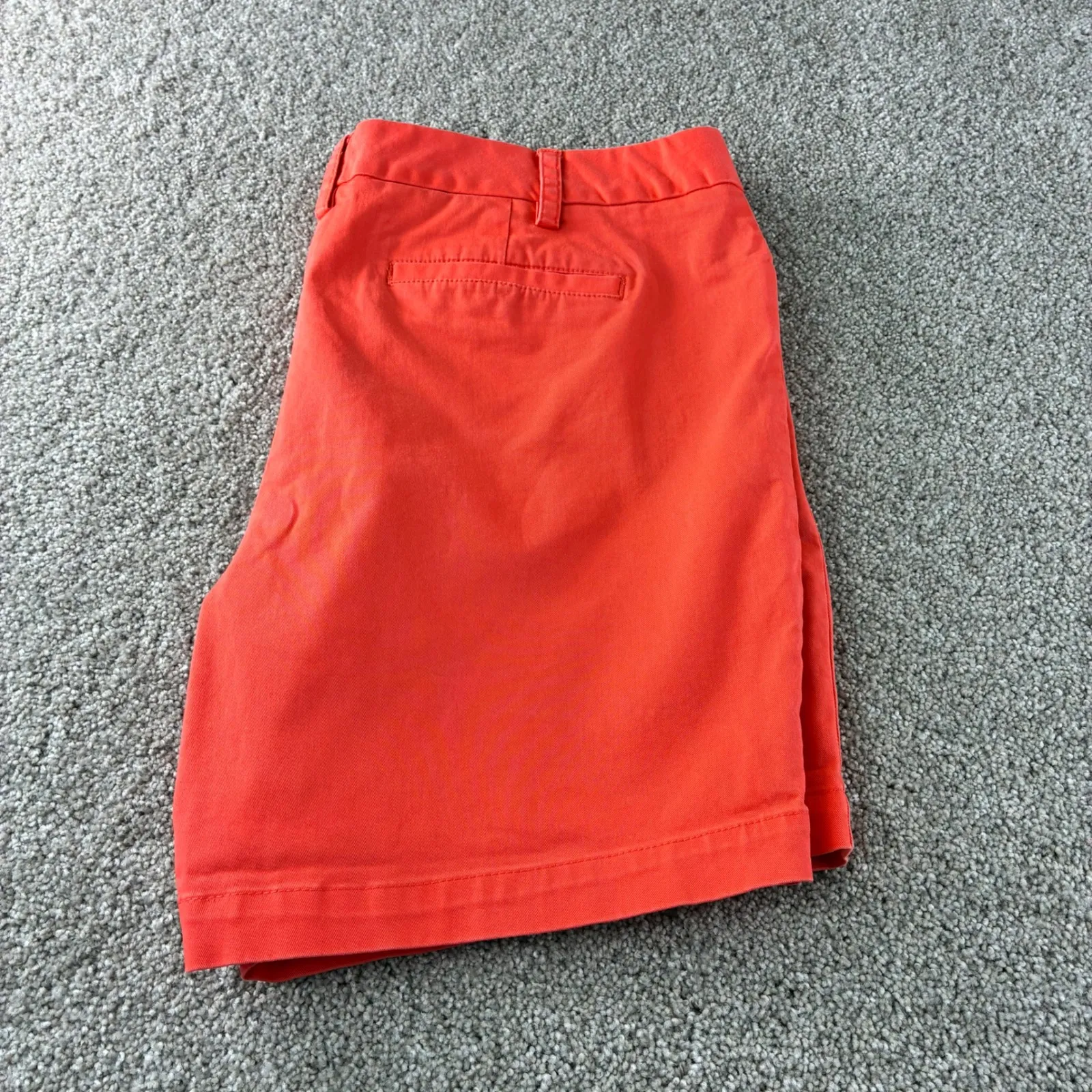 Lands End Womens Fit 2 Coral‎ Red Cotton Blend Shorts Size 16 Casual Vacation - Image 8