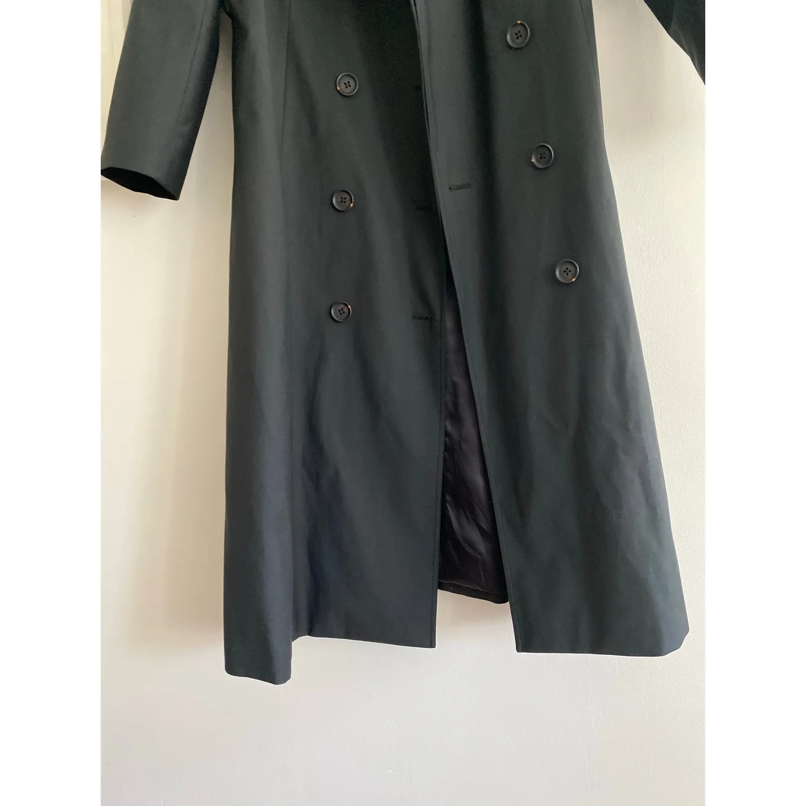 KNOT STANDARD Loro Piana System Black Trench Coat - Image 4