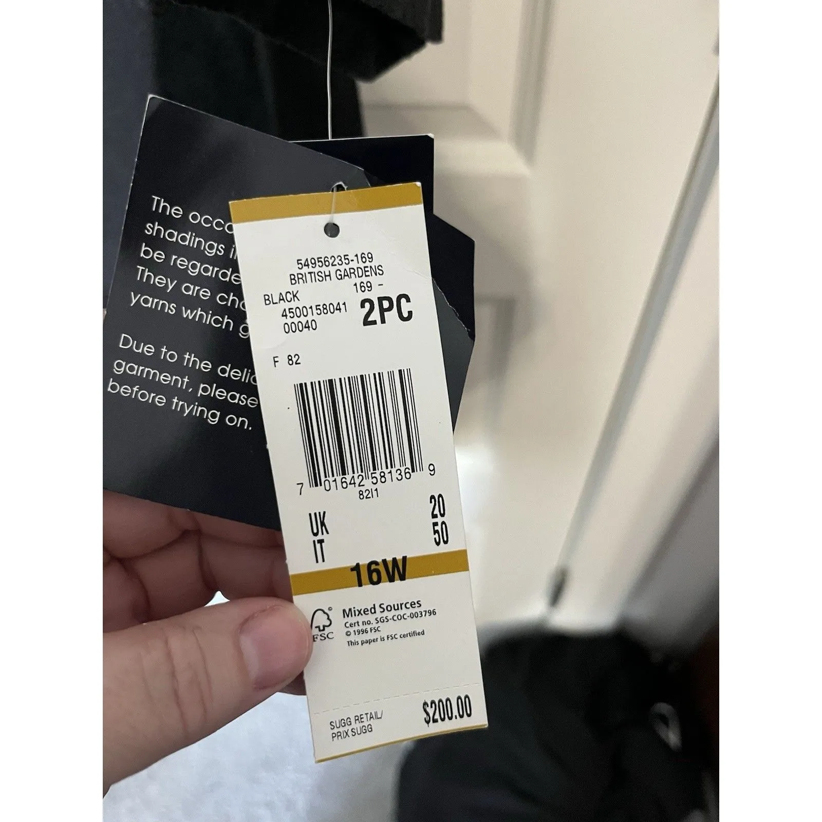 Evan Picone Dress Jacket Suit Set NWT Black British Gardens 16w Classic Career - Image 6