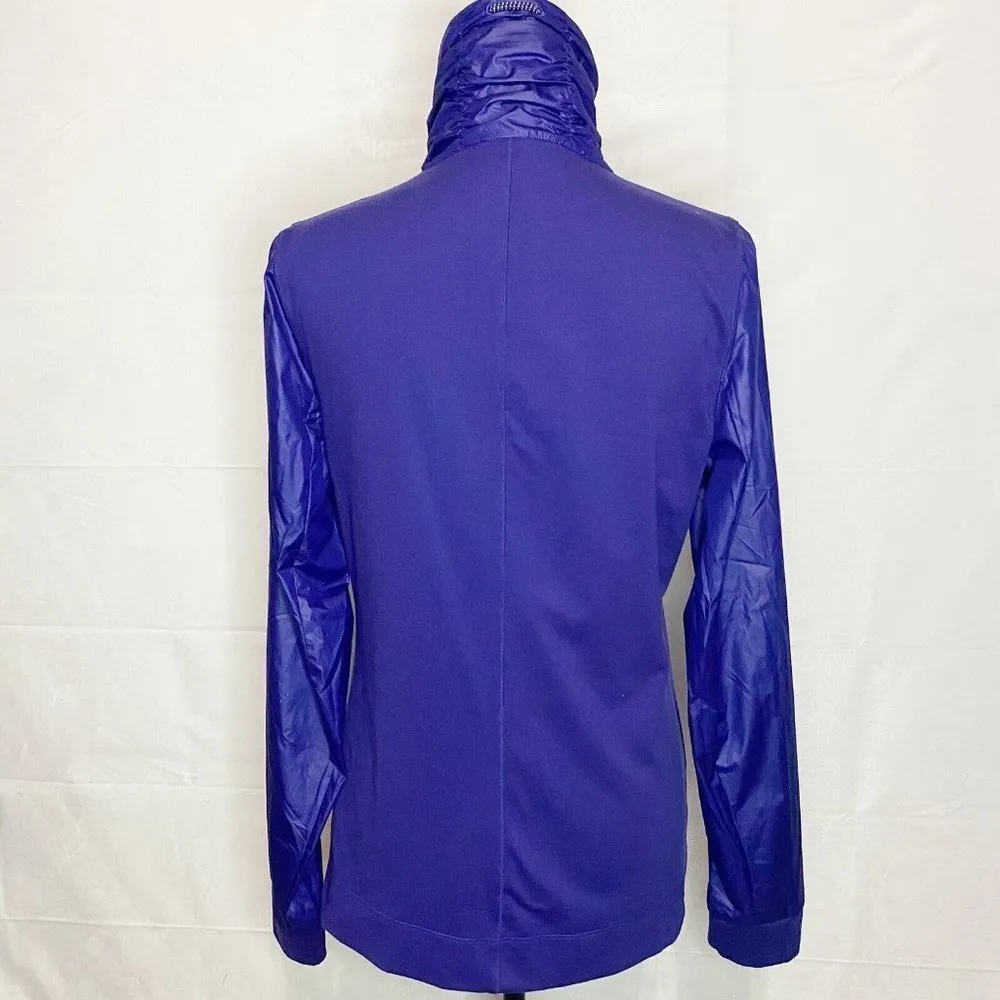Under Armour Jacket All Season Gear Women's Medium Zip Fitted Blue Purple Light - Image 5