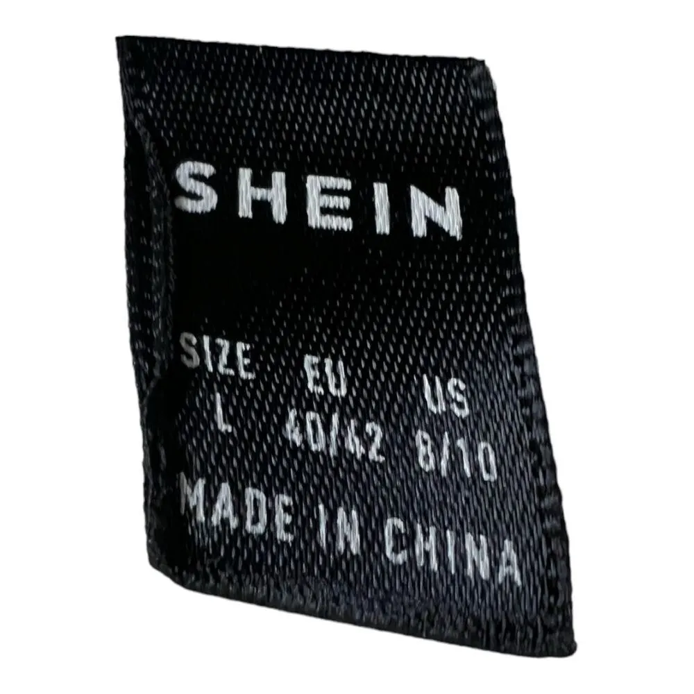 Cottagecore Women’s white shorts sleeve shirt blouse round neck lightweight L - Image 4