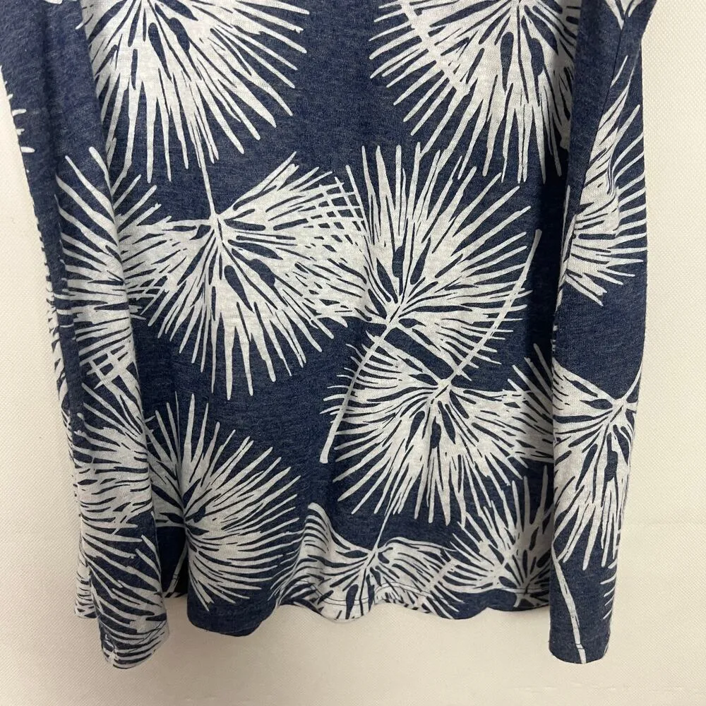 GAP Womens Tank Top Medium Linen Blend Coastal Nautical Lightweight Breathable - Image 7